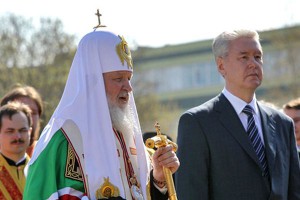 Сергей Собянин присутствовал на церемонии освещения храма в Лиховом переулке