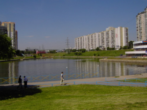 Вид на пруд в районе Чертаново Северное 