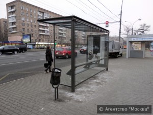 Новые остановочные павильоны будут устанавливать в Москве в 2016 году
