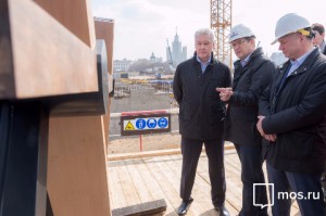 Мэр Москвы Сергей Собянин сообщил,что работы по созданию уникального парка "Зарядья" вышли на новый этап