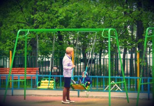 Детская площадка в Школьном парке района Чертаново Северное 