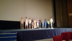Съемочная группа фильма  на фестивале кино 