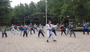 Юные чертановцы на тренировках в лагере у Черного моря