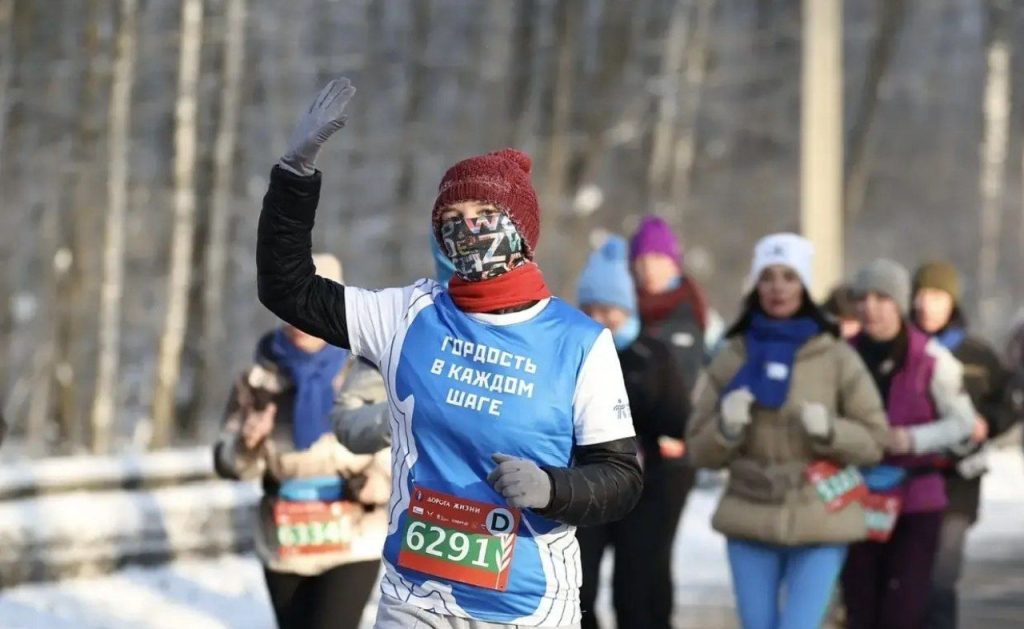 «Дорогу жизни» преодолела преподавательница школы №851. Фото: страница школы №851 в социальных сетях