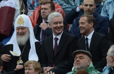 Сергей Собянин поздравил москвичей вместе в Дмитрием Медведевым