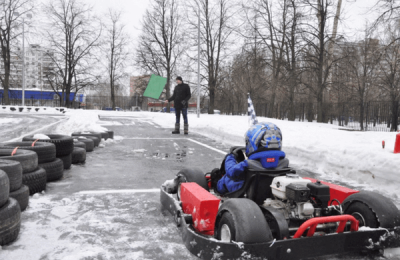 В районе Чертаново Северное состоялись соревнования по фигурному вождению картинга