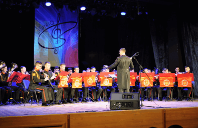 Выступление Московского военно-музыкального училища
