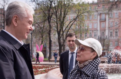 Мэр Москвы Сергей Собянин на торжественном открытии сезона фонтанов