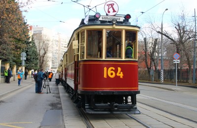 Парад трамваев прошел в столице