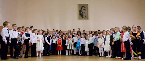 Воспитанники музыкальной школы имени Чайковского