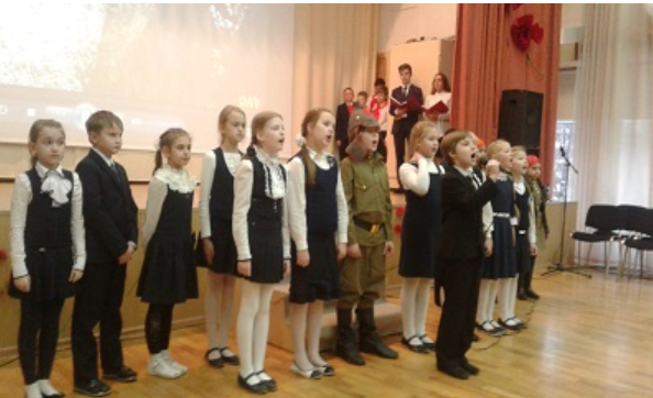 В школе №1623 прошла конференция, посвященная 100-летию октябрьской революции