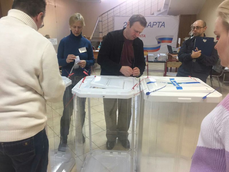 На избирательном участке в ЮАО