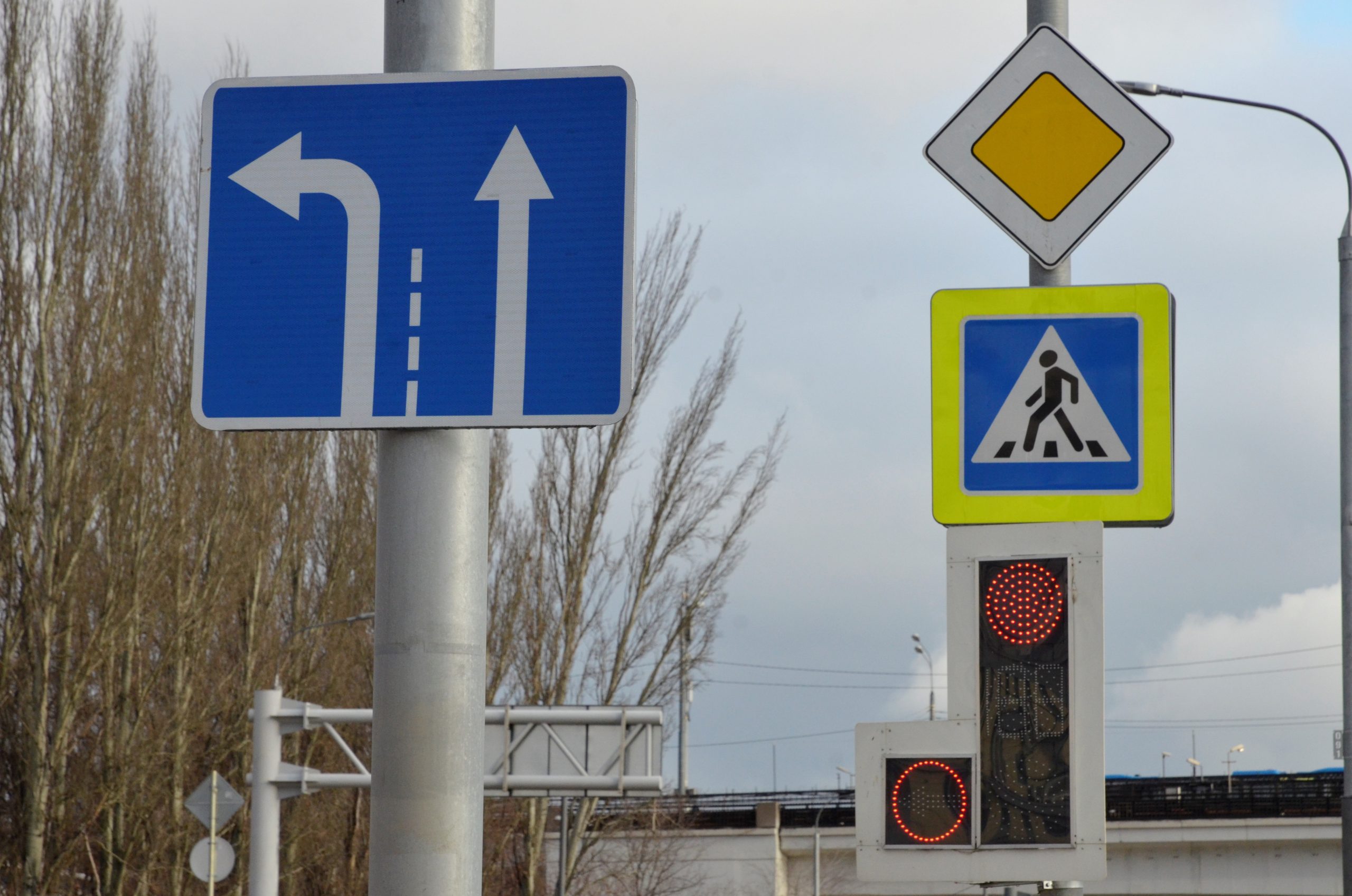 Светофоры в Чертанове-Северном оснастили подсветкой. Фото: Анна Быкова, «Вечерняя Москва»