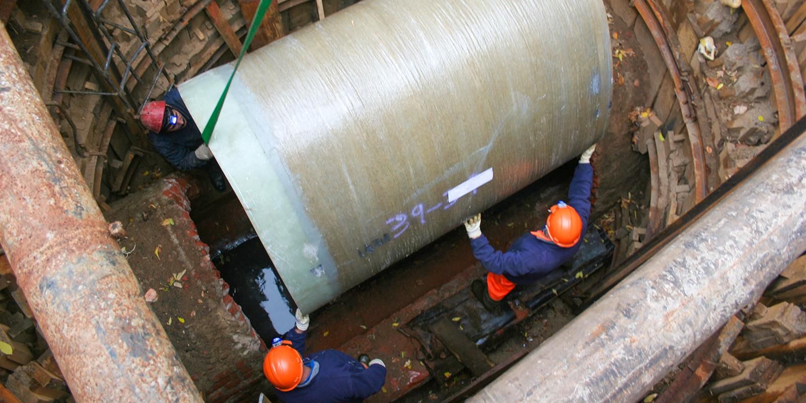 Сети водоотведения обновили на территории МЗ «Коломенское». Фото: пресс-служба АО «Мосводоканал»